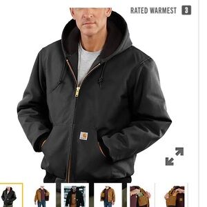 Carhartt Black Zip-up Jacket w/ Hood